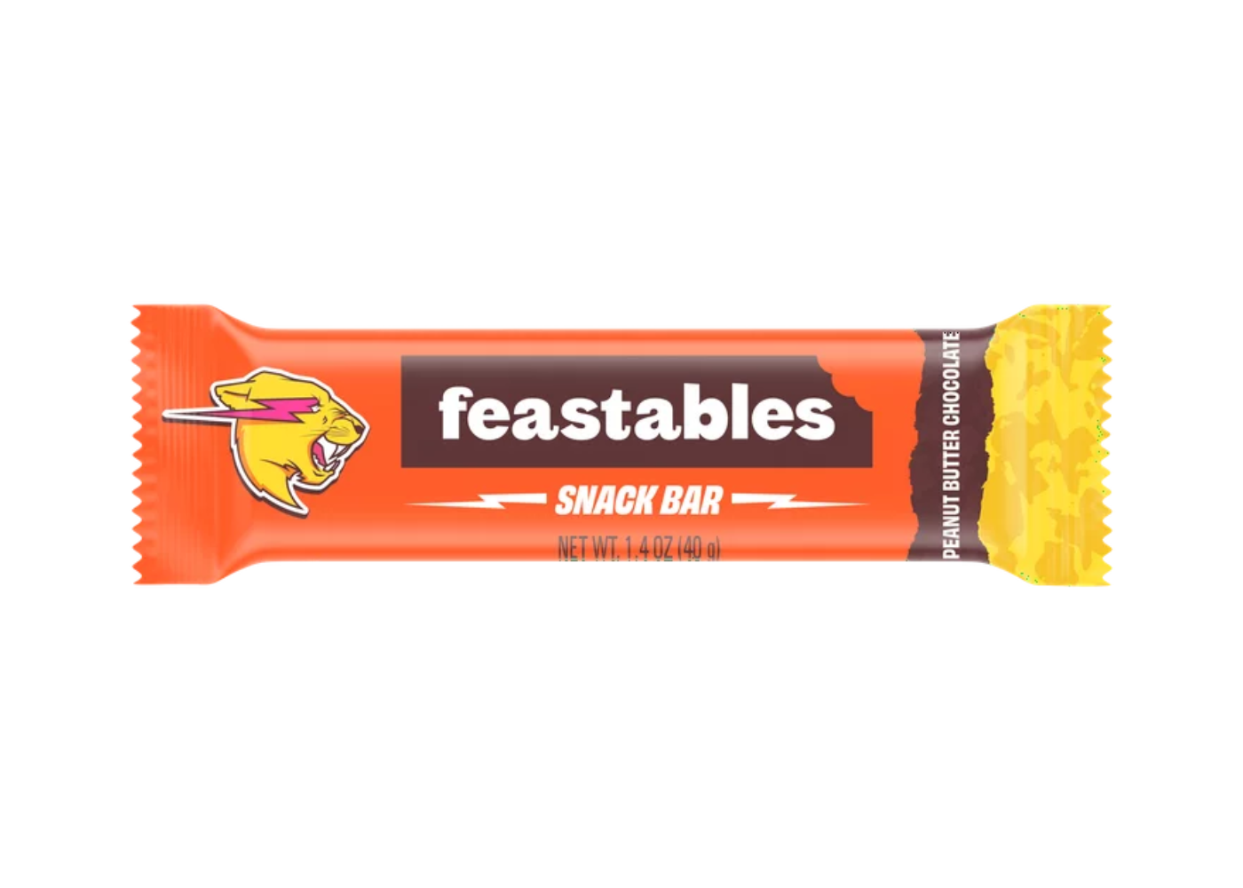 Feastables Mr Beast Peanut Butter Chocolate Snack Bar, 40g