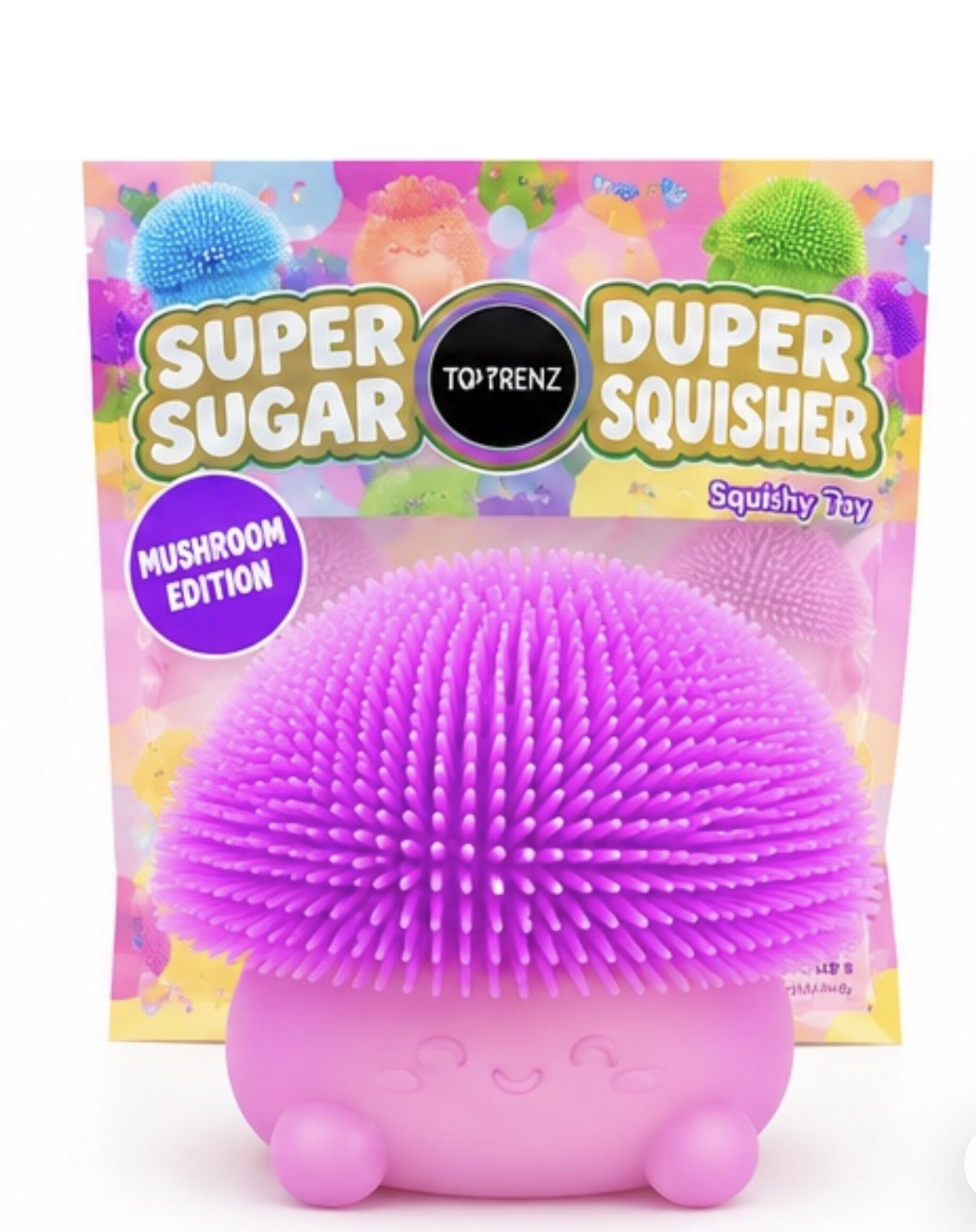 Top Trenz Super Duper Sugar Squisher Mushroom – Purple Sadie