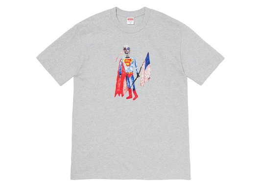 Supreme Skeleton Tee Heather Grey