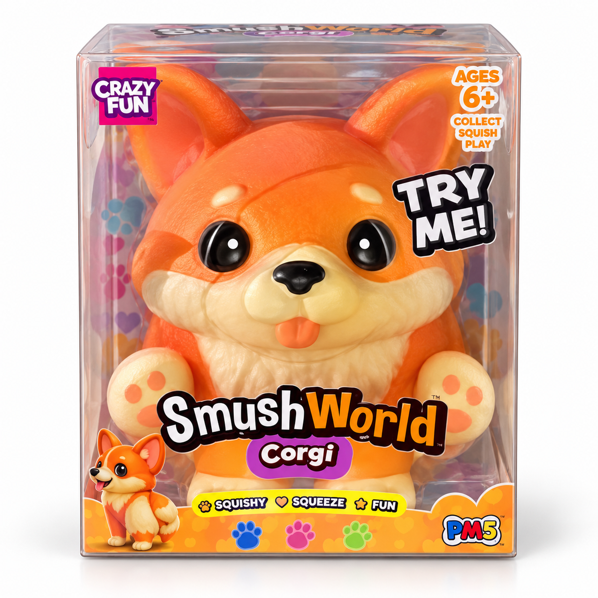 Crazy Fun RMS Smusher World Jumbo Corgi Squishy