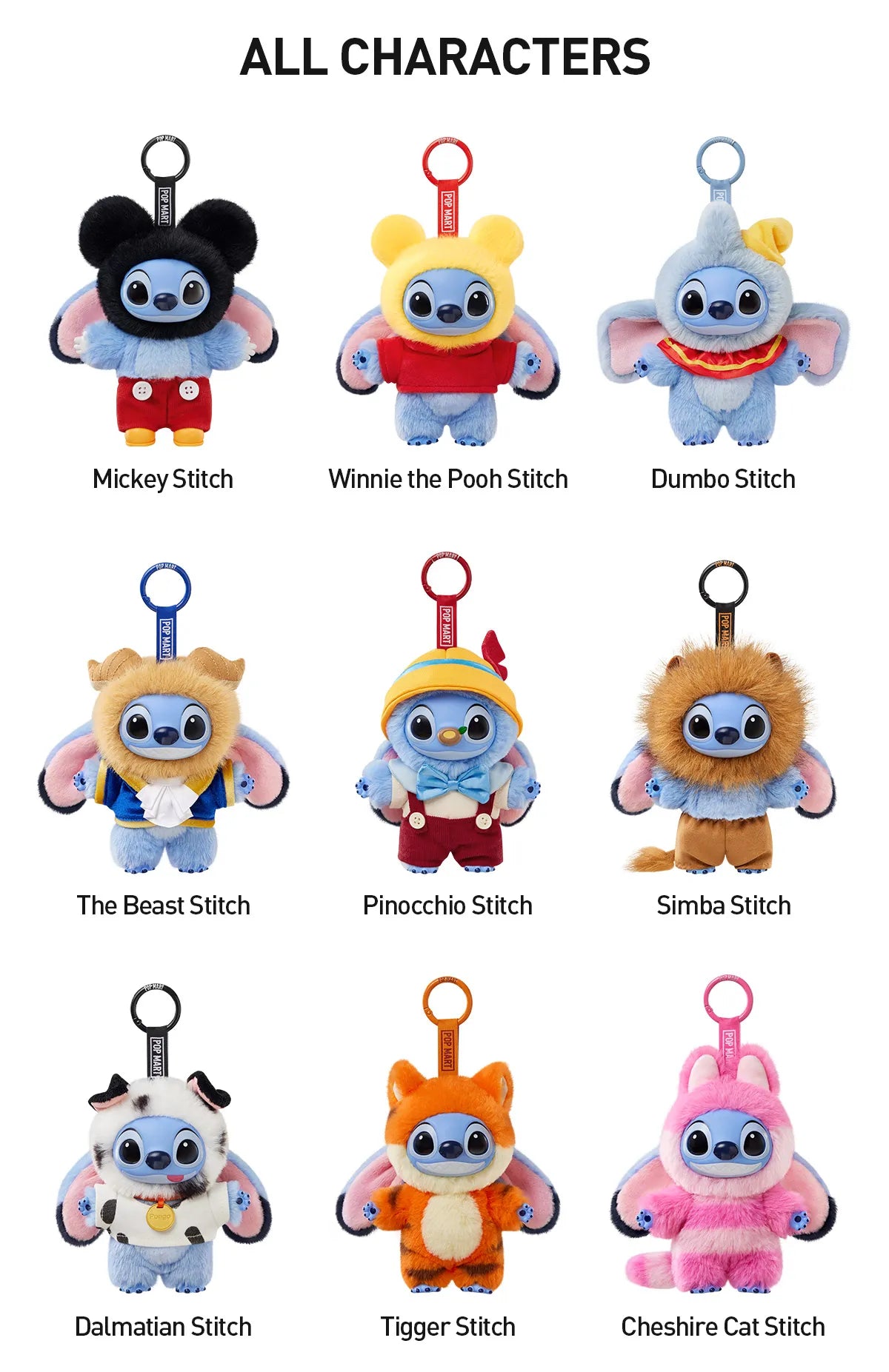 Pop Mart Stitch Adventure Series Vinyl Plush Pendant