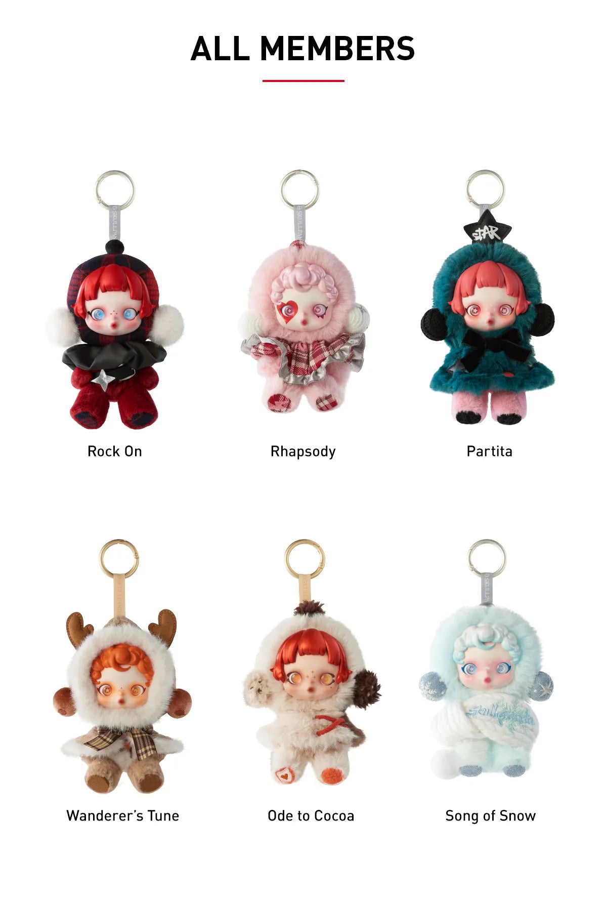 Pop Mart Skullpanda Winter Symphony Vinyl-Plush Pendant