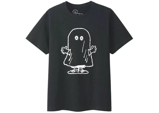 KAWS x Uniqlo x Peanuts Ghost Tee Black