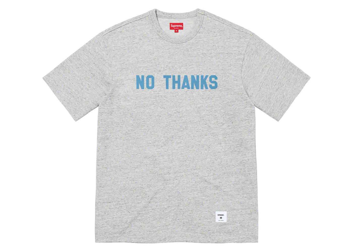 Supreme No Thanks S/S Top Heather Grey