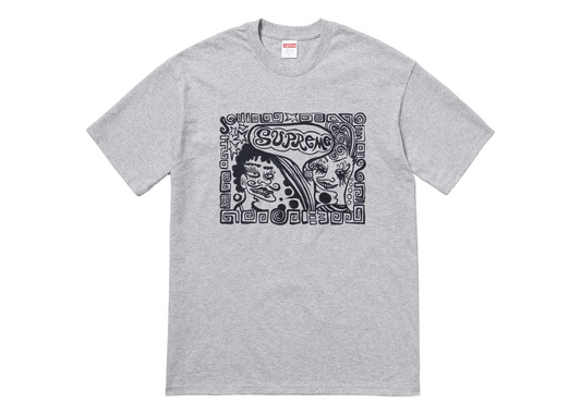 Supreme Faces Tee Heather Grey