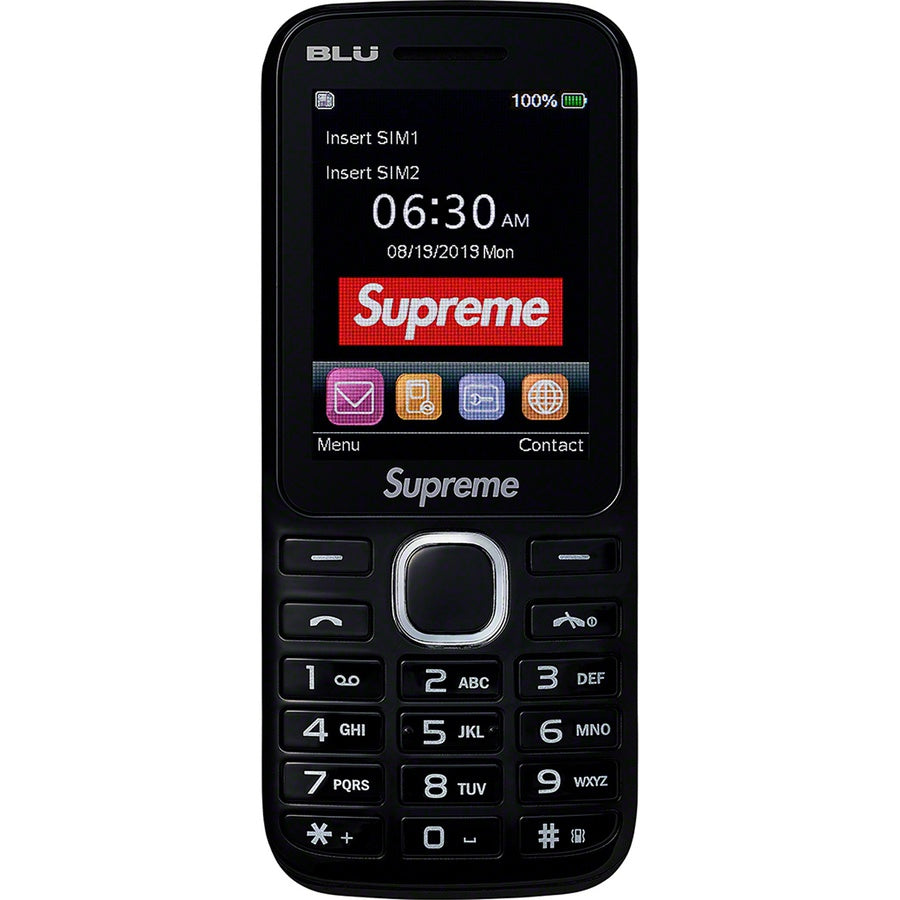 Supreme BLU Burner Phone Black