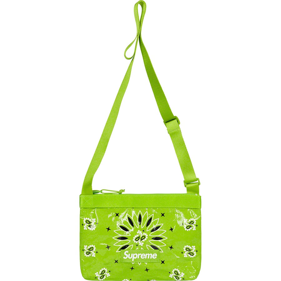 Supreme Bandana Tarp Side Bag Bright Green
