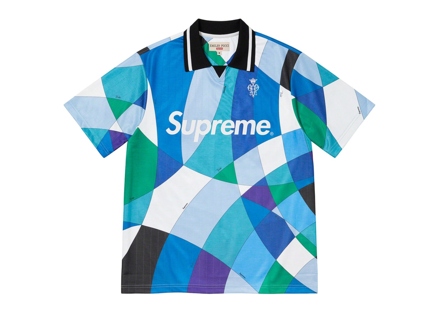 Supreme Emilio Pucci Soccer Jersey Blue – Mood Toronto