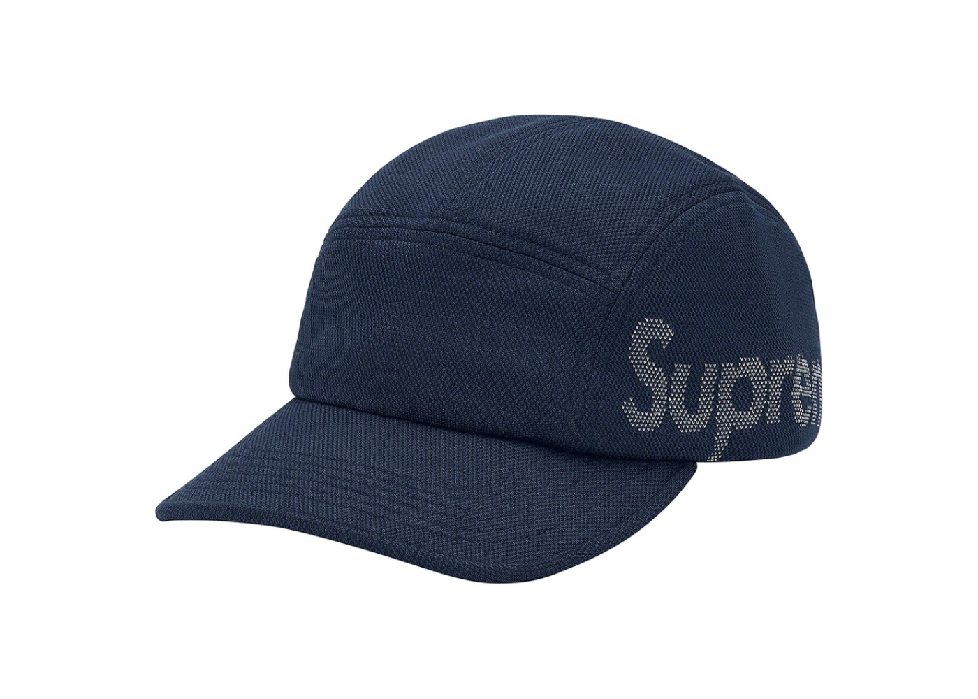 Supreme Jacquard Pique Camp Cap Navy