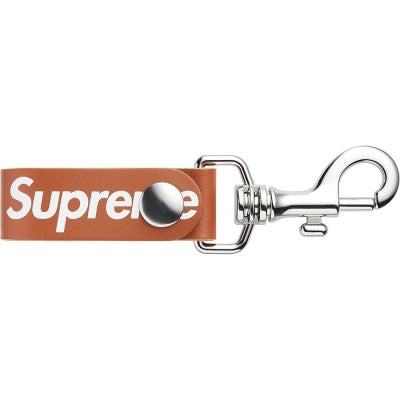 Supreme Leather Key Loop Brown