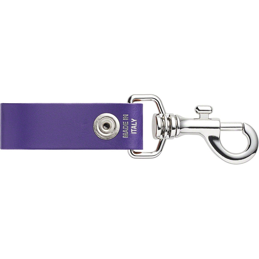 Supreme Leather Key Loop Purple