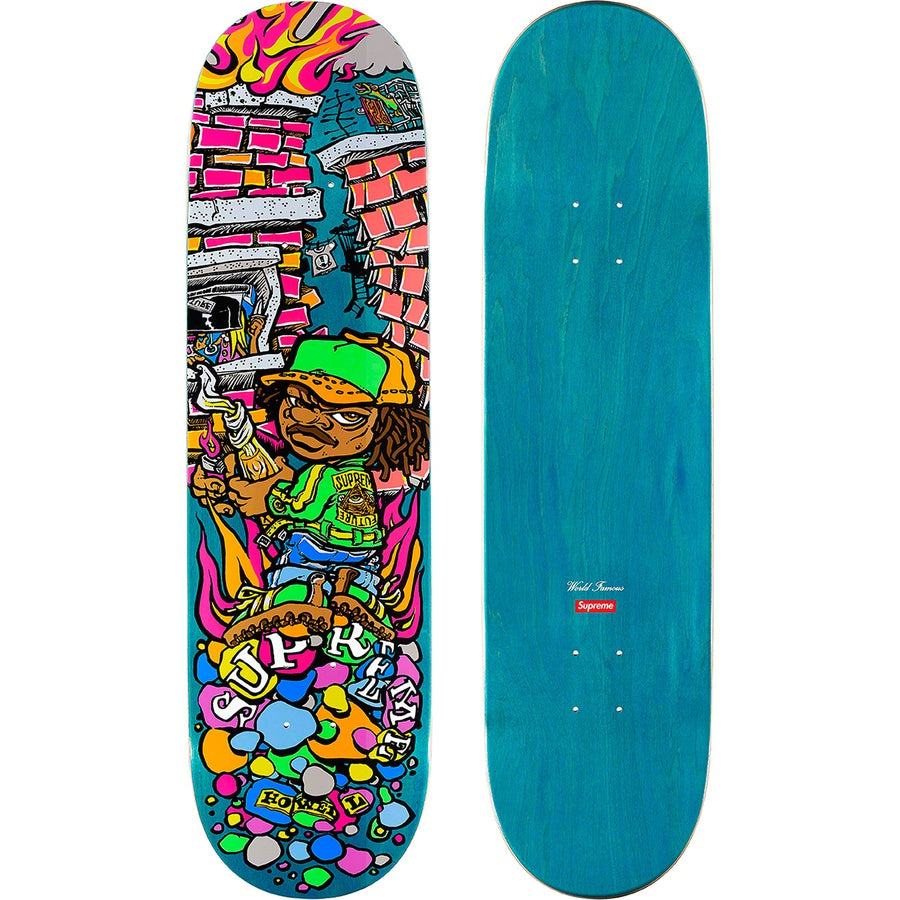Supreme Molotov Kid Skateboard Deck Teal