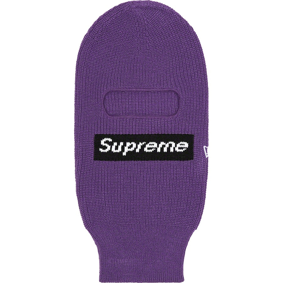 Supreme New Era Box Logo Balaclava FW22 Dark Purple #