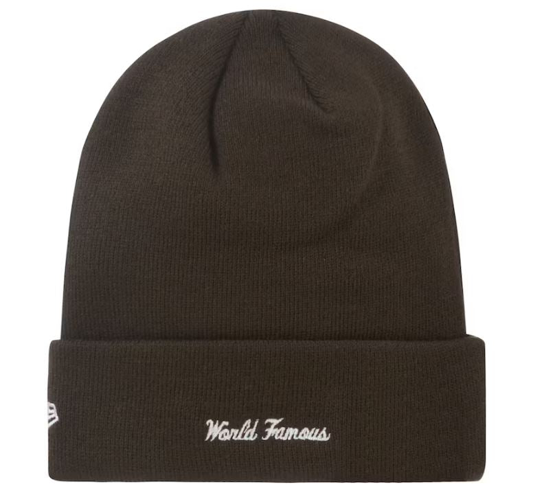 Supreme New Era Box Logo Beanie FW22 Brown #