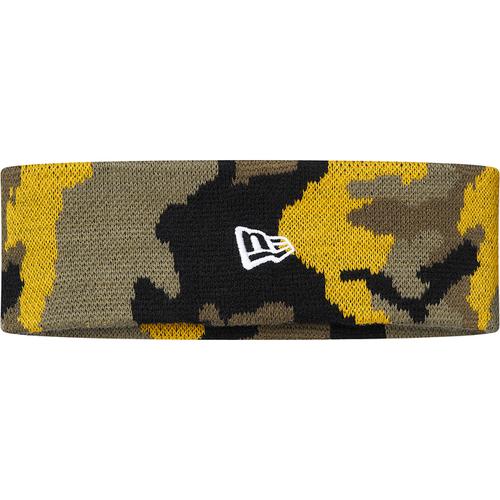 Supreme New Era Reflective Logo Headband (FW17) Yellow Camo