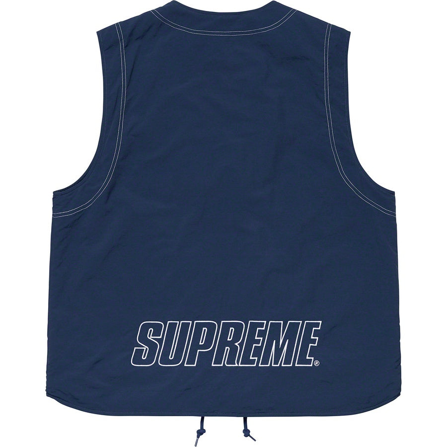 Supreme Nylon Cargo Vest Dark Blue