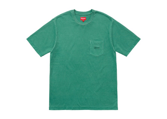 Supreme Overdyed Pocket Tee Washed Dark Green