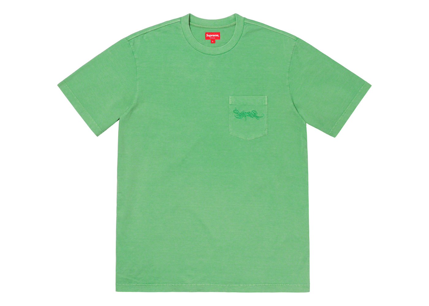 Supreme Overdyed Pocket Tee Green