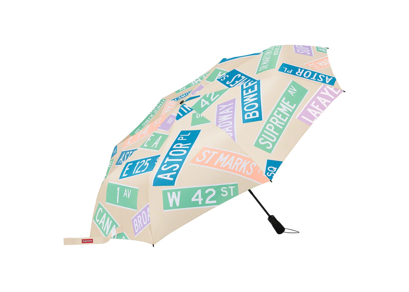 Supreme ShedRain Street Signs Umbrella Natural