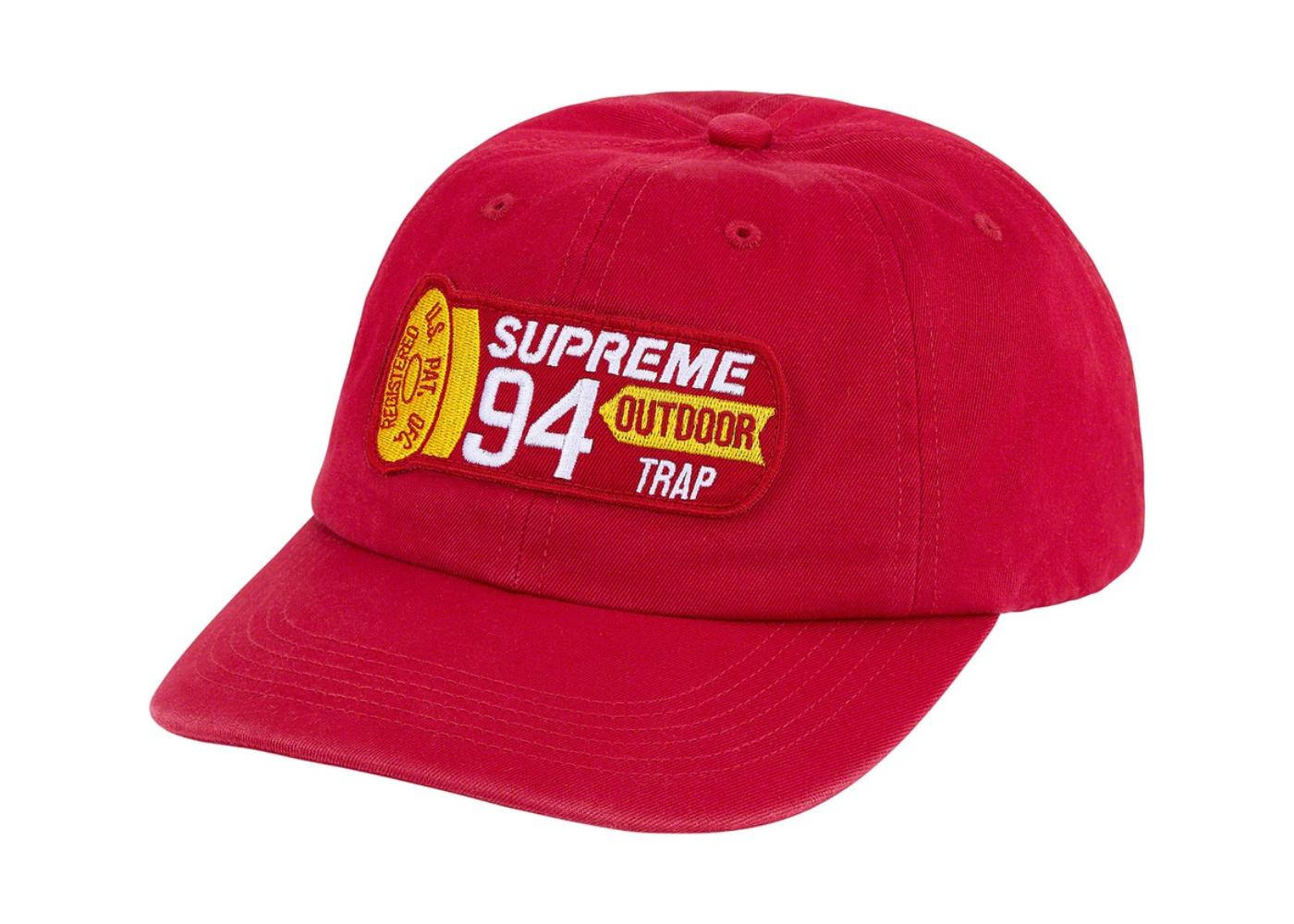 Supreme Shell Patch 6-Panel Red