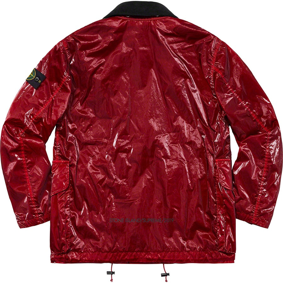Supreme Stone Island New Silk Light Jacket Red