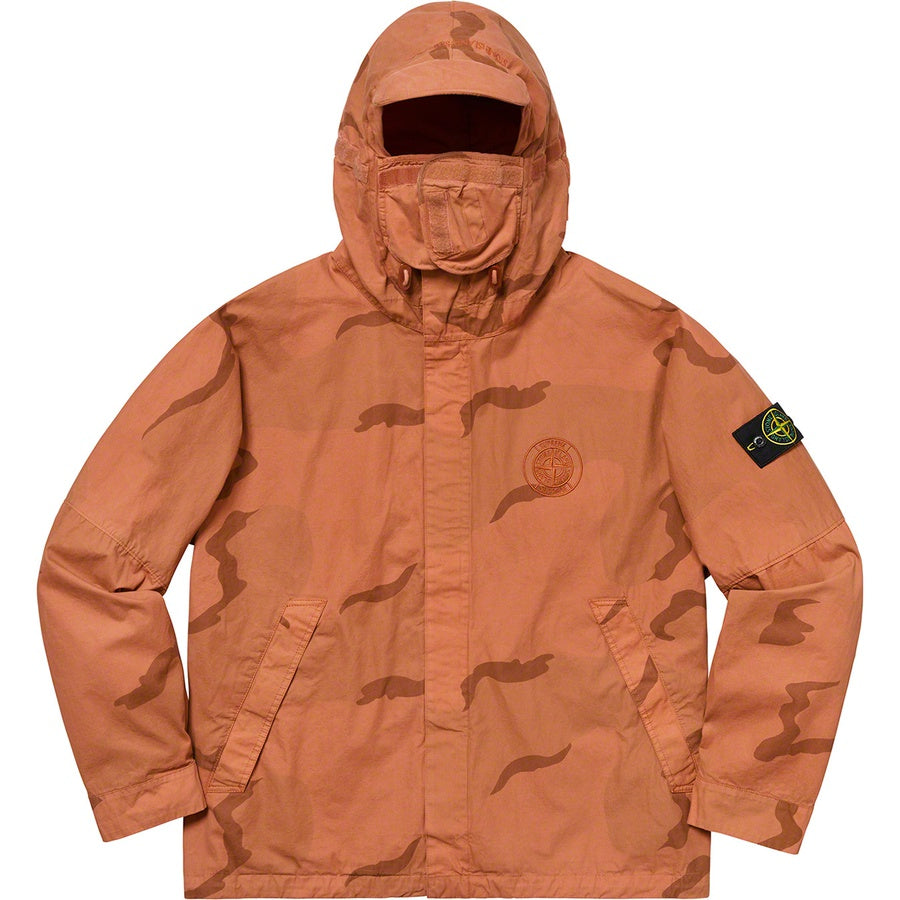 Supreme Stone Island Riot Mask Camo Jacket Coral Camo