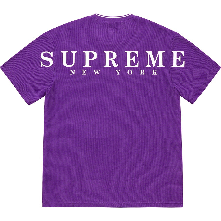 Supreme Stripe Rib Waffle Top Purple