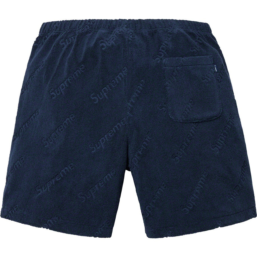 Supreme Terry Jacquard Logo Short Navy