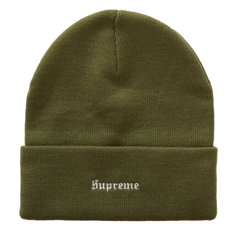 Supreme World Peace Beanie Light Olive