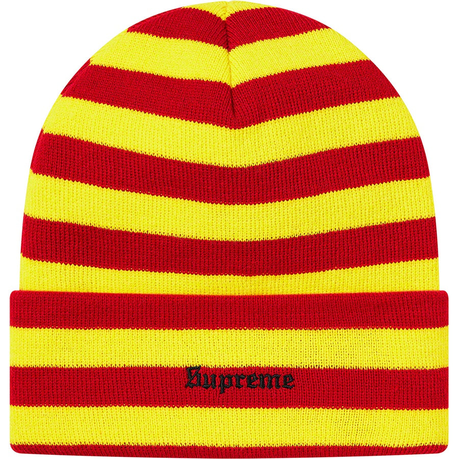 Supreme World Peace Beanie Red Stripe