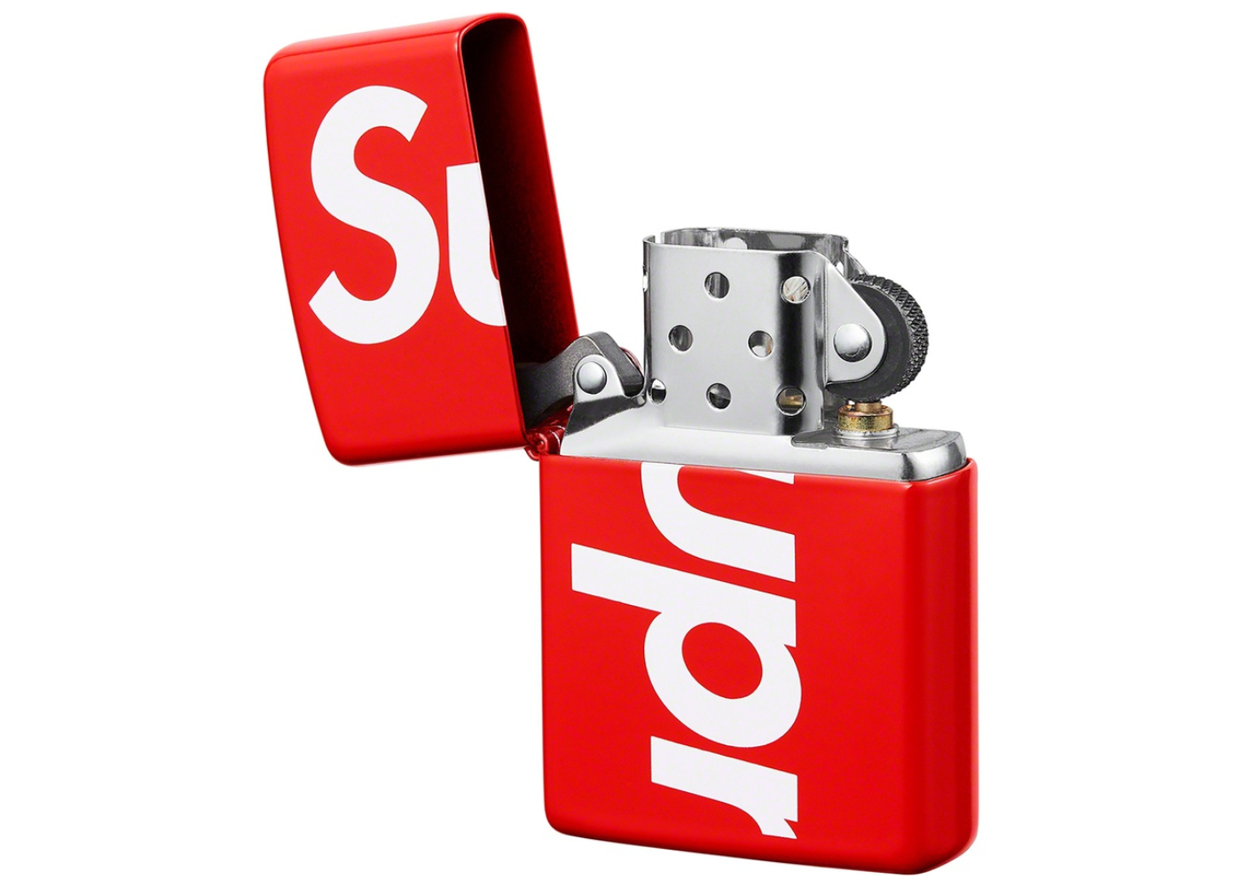 Supreme Logo Zippo Red