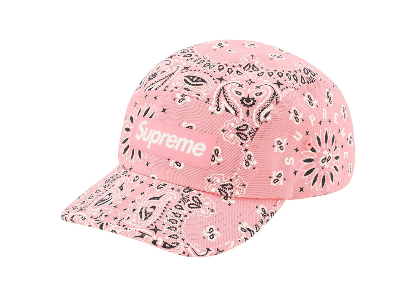 Supreme Bandana Camp Cap Pink