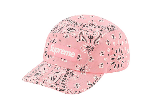 Supreme Bandana Camp Cap Pink
