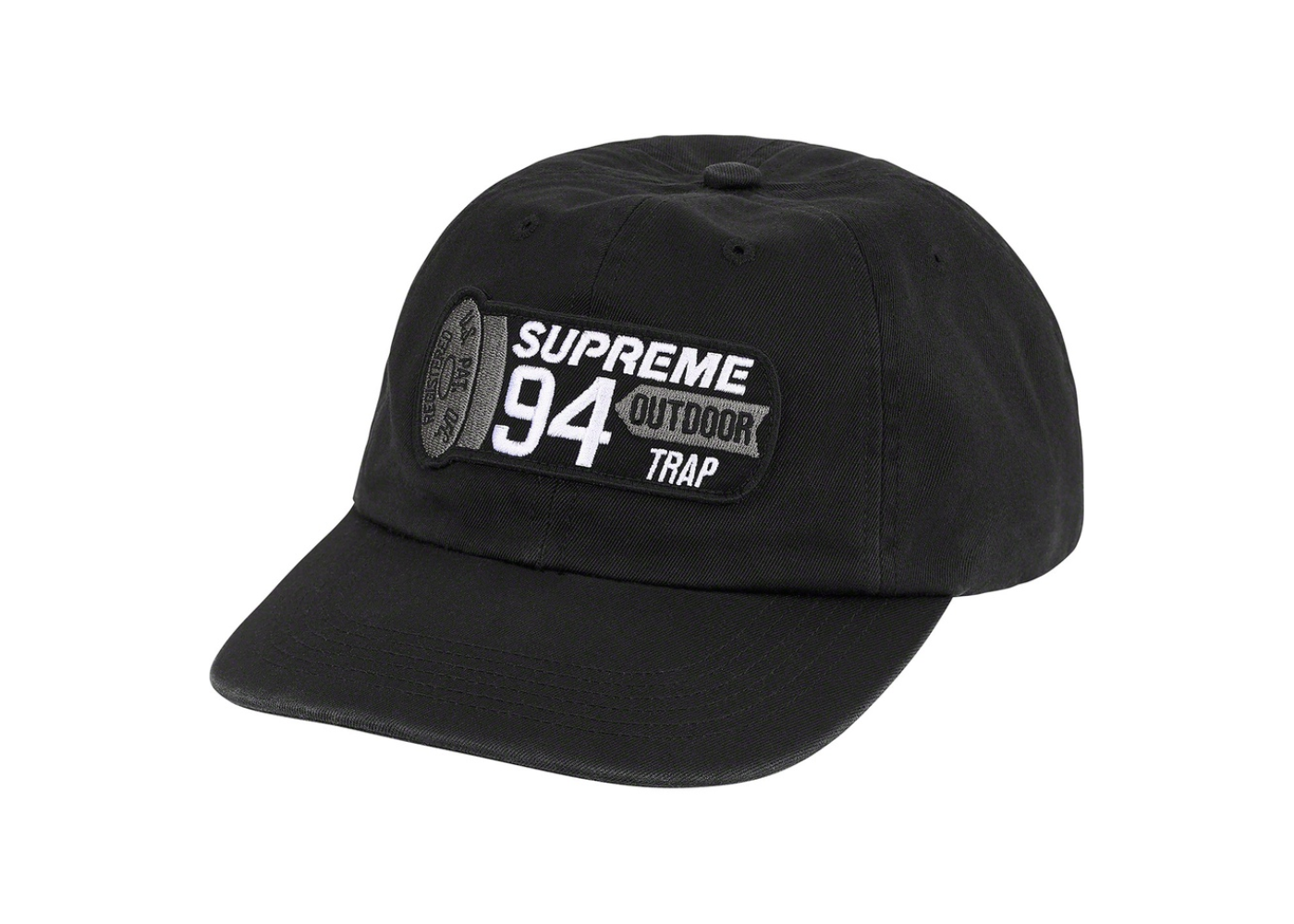 Supreme Shell Patch 6-Panel Black