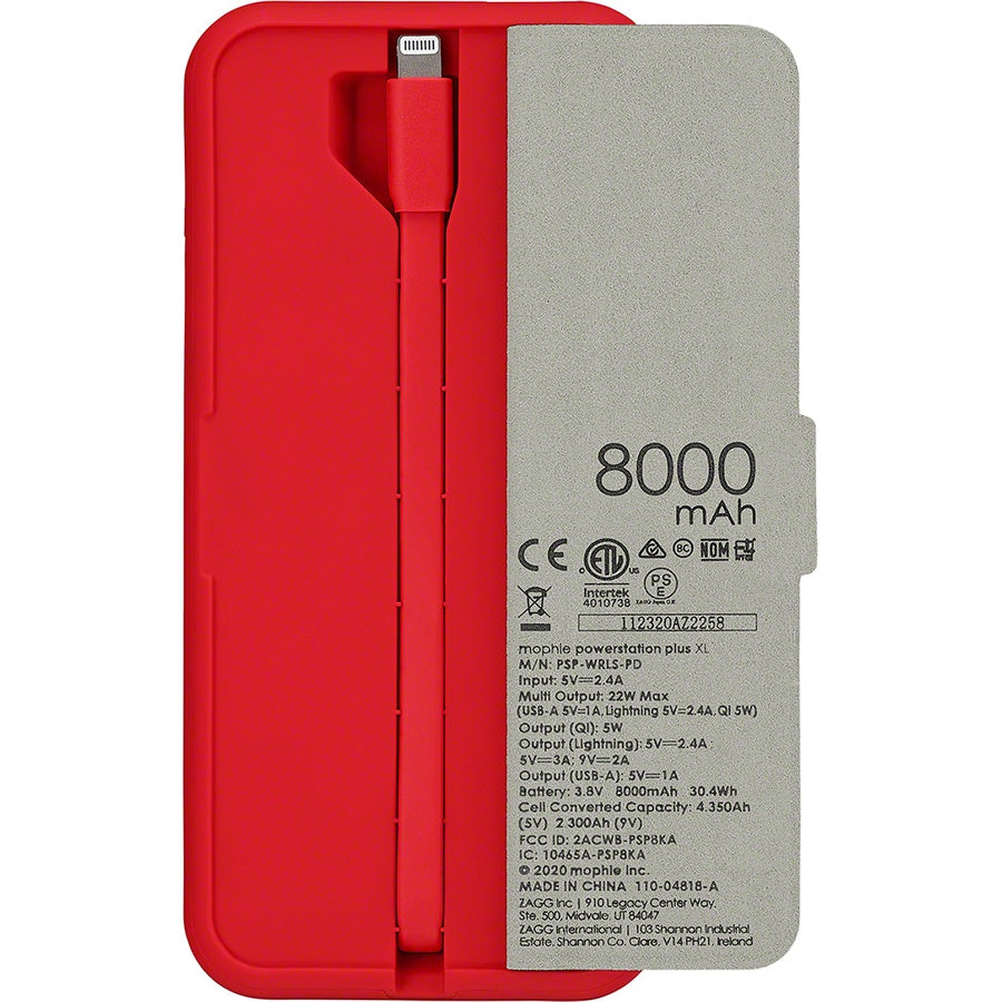 Supreme mophie powerstation Plus XL Red