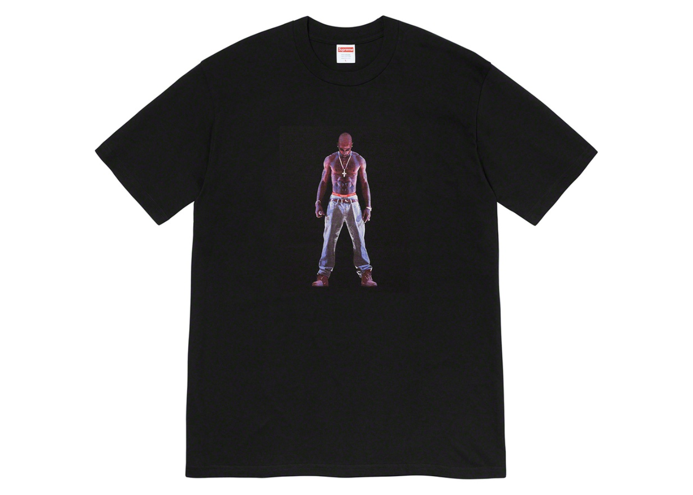 Supreme Tupac Hologram Tee Black