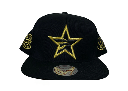 NBA All Star Black Gold Toronto Raptors Basketball Mitchell Ness 2016 Cap