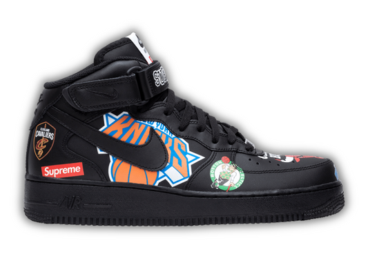 Nike Air Force 1 Mid Supreme NBA Black