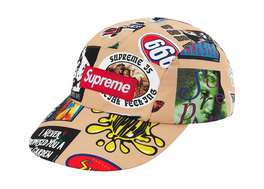 Supreme GORE-TEX Long Bill Camp Cap (SS21) Tan Stickers