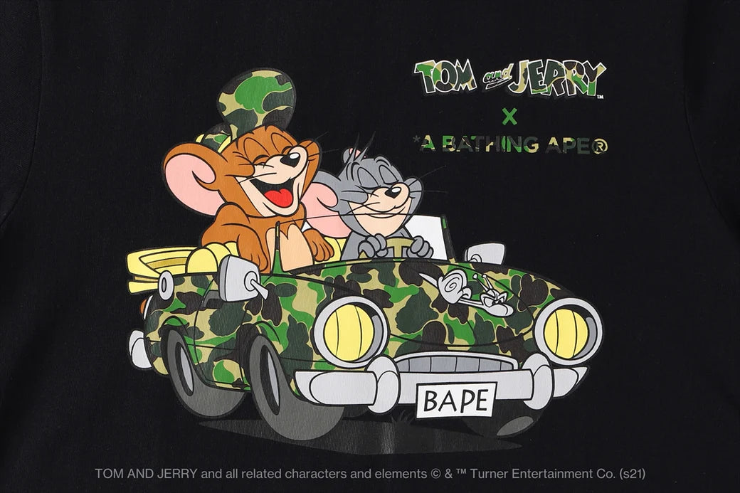 BAPE x Tom and Jerry Cruising Womens Tee Black