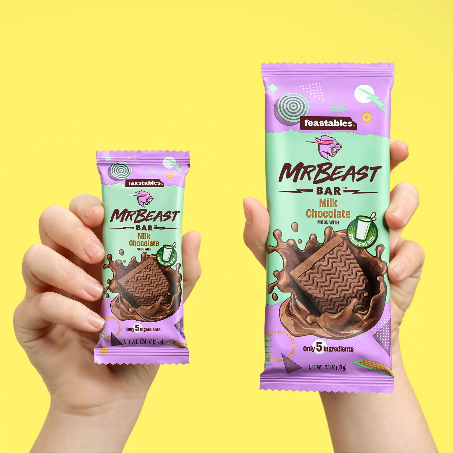 Feastables Mr Beast Milk Chocolate Bar, 35g