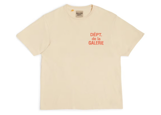 Gallery Dept. French T-shirt Cream/Orange