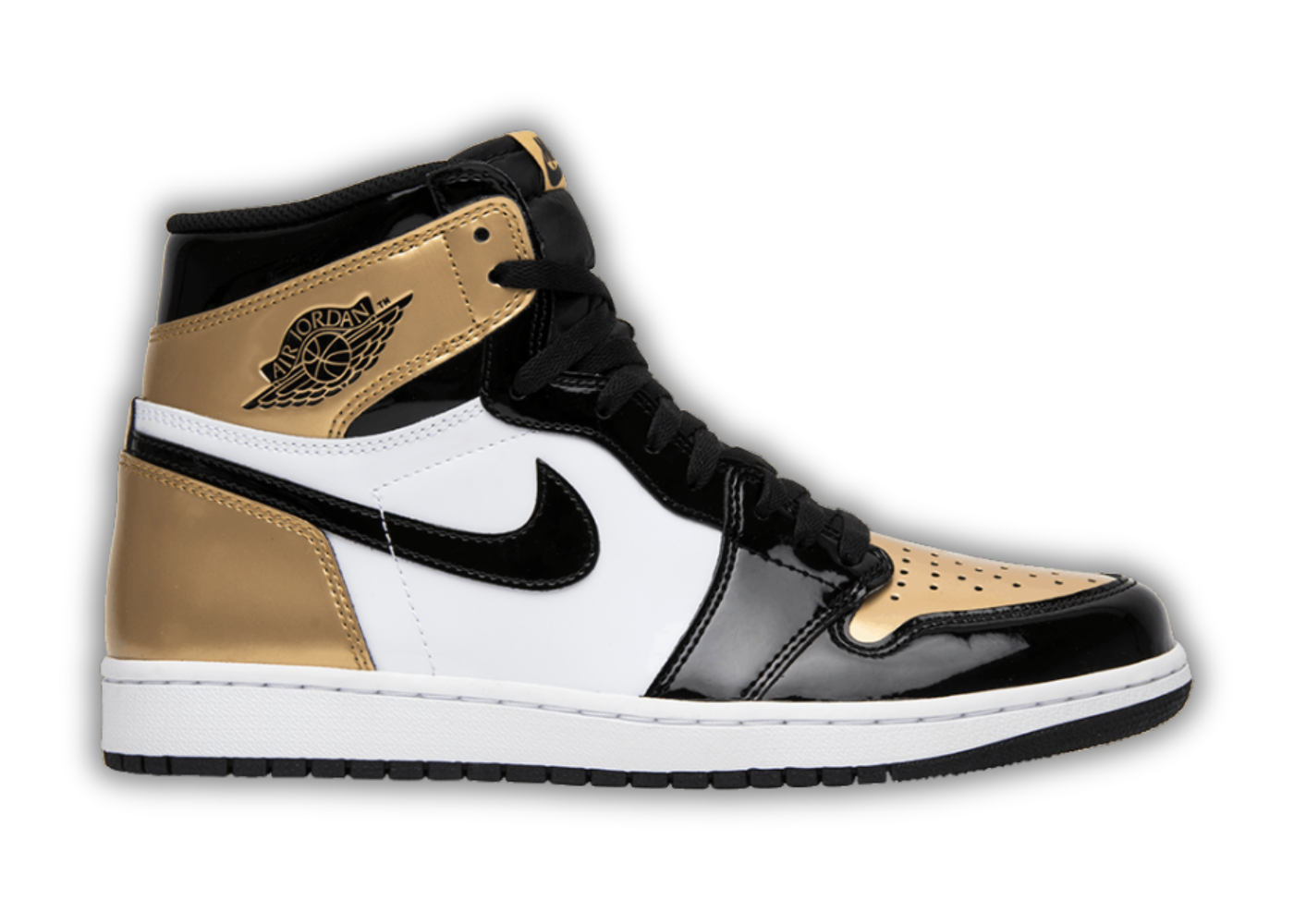 Jordan 1 Retro High NRG Patent Gold Toe