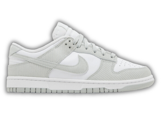 Women's Nike Dunk Low Light Silver Corduroy