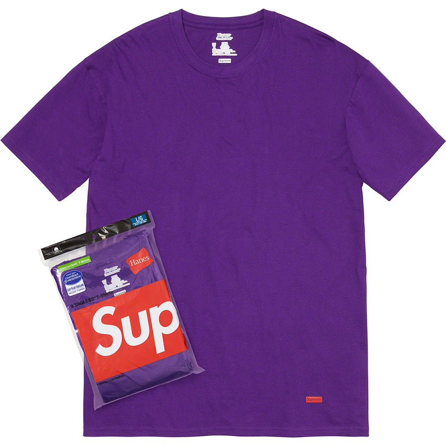 Supreme Hanes Tagless Tees (2 Pack) Purple
