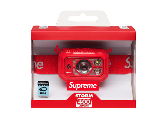 Supreme Black Diamond Storm 400 Headlamp Red