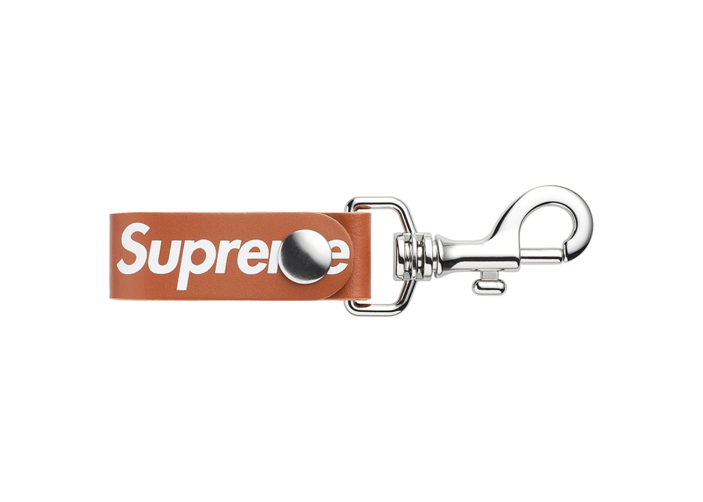 Supreme Leather Key Loop Brown