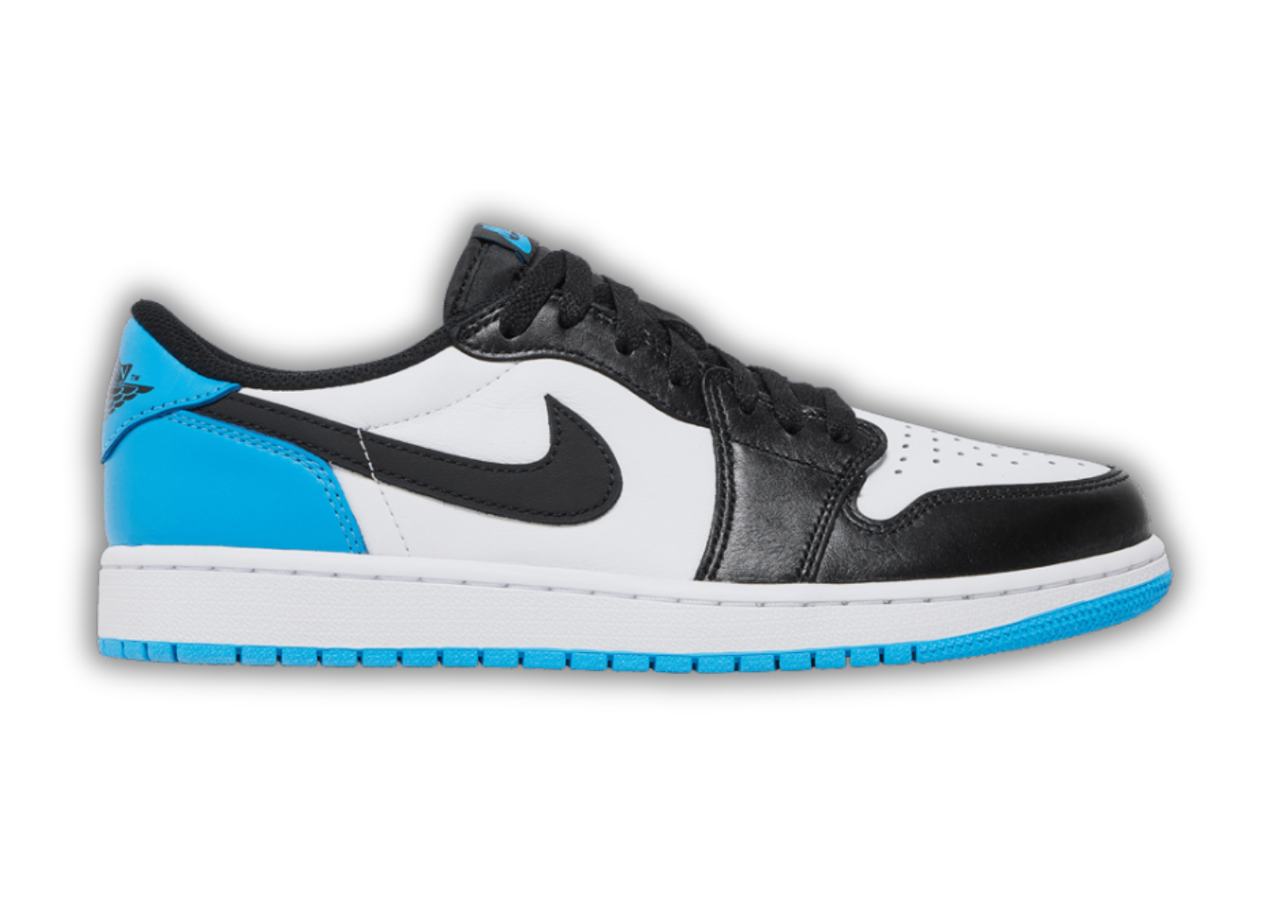 Jordan 1 Retro Low OG Black Dark Powder Blue %