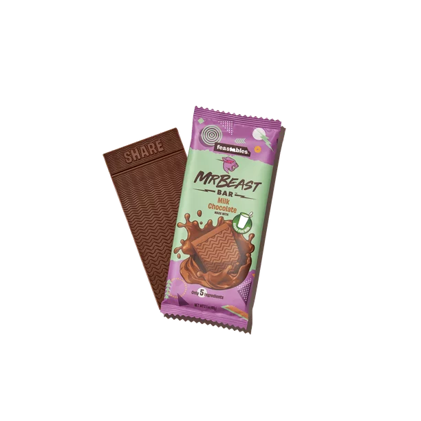Feastables Mr Beast Milk Chocolate Bar, 60g