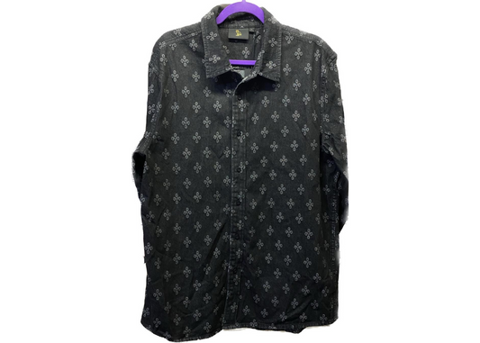 OVO Washed Black Button Up